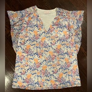 Pink Lily Floral Blouse